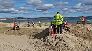 Juniors Weymouth beach race 2023 motocross weymouthbeach race subscribe Memozjnr [upl. by Shirlee689]