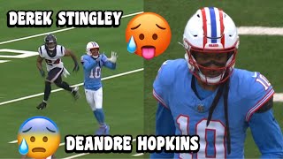 DeAndre Hopkins Vs Derek Stingley Jr 🔥👀 Titans Vs Texans 2023 highlights WR Vs CB [upl. by Aneleairam]