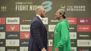 Devon Larrat Vs Hafthor Bjornsson Face Off [upl. by Sherborn]