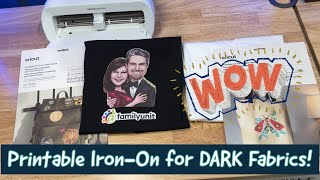 Is Cricut Printable Vinyl for Dark Fabric Worth It [upl. by Enimsaj]