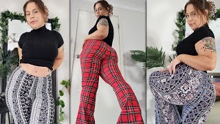 TIGHT FLARE PANTS Try On Haul  Fashion Nova [upl. by Lartnom]