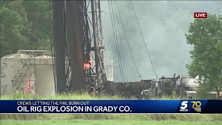 4 injured after oilfield explosion in Grady County fire officials say [upl. by Bein739]