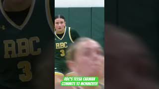 RBC’s Tessa Carman commits to Monmouth hsbasketball [upl. by Wallford]