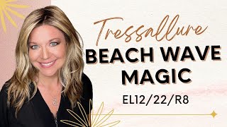 BEACH WAVE MAGIC Wig Review  EL1222R8  Tressallure [upl. by Aekan]