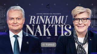 LAIKYKITĖS TEN PREZIDENTO RINKIMAI II TURAS 2024  Rinkimų naktis su Laisvės TV [upl. by Gnud]