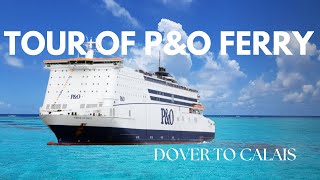 TOUR of PampO Cruises Cruise Ship  UK DOVER TO FRANCE CALAIS [upl. by Aihsik501]