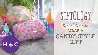 How to CandyWrap a Gift  Giftology [upl. by Adiuqram605]