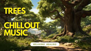 🌳🎶 Forest Whispers An Enchanting Journey Amongst Trees 🍃🎶• Relaxing Ambient Relief Healing Music [upl. by Ecinaj]