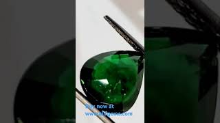 Large 9 carat Tsavorite gemstone Garnet for ring pendants [upl. by Eiramoj]