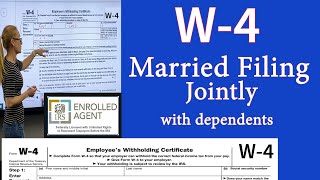 W4 for Married filing jointly with dependents w4 Married filing jointly withholding [upl. by Noak809]