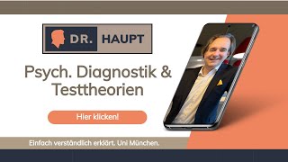 Psychologische Testtheorien 💡 Psychologische Diagnostik ✔️  Einführung amp Überblick Teil 0111 [upl. by Ttej]