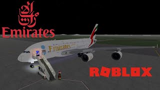 ROBLOX Emirates Airlines FIRST CLASS Review [upl. by Ahseena]