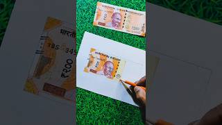 💖💷Paisa drow 📝👑 200₹ note drowing trending artwork artist [upl. by Anert259]