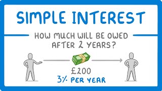 GCSE Maths  How to Calculate Simple Interest 95 [upl. by Halyak]