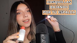 ASMR ¿SIENTES LAS COSQUILLAS BAJANDO POR TU ESPALDA  Asmr en Español [upl. by Hocker955]