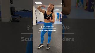 3 exercises for sculpted shoulders 💪🏻 gymmotivation sculpted define shoulderworkout [upl. by Macintosh]