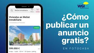 TUTORIAL ¿Cómo publicar un anuncio gratis en FOTOCASA [upl. by Capp]