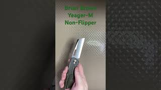 Brian Brown YeagerM NonFlipper yeager everydaycarry blade blades edc pocketknife knife [upl. by Asilanna]