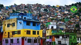 FLYING OVER THE LARGEST FAVELA IN LATIN AMERICA WITH A DRONE brazil slum rocinha [upl. by Gudren]