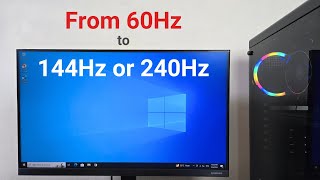 FIXED  Monitor Only Showing 60Hz Instead of 144Hz  240Hz [upl. by Chase]