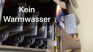 Vaillant durchlauferhitzer Gas kein Warmwasser [upl. by Anelis]