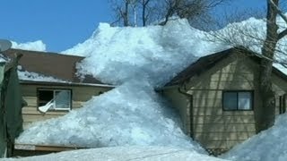 Ice Tsunami Video Photos Wall of Ice Rises Out of Lake Destroys Homes [upl. by Maurizio]