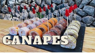 5 CANAPÉS FÁCILES prepáralos CON ANTELACIÓN ESPECIAL NAVIDAD 👍🏻😃  GUILLE RODRIGUEZ [upl. by Haidabez]