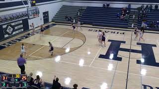 Hudson High School  IA  vs East Marshall High School Womens JV Basketball [upl. by Hamrnand]