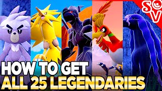 How to Get ALL 25 Legendary Pokemon in Indigo Disk [upl. by Hagood872]