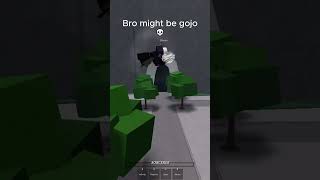 Bro might be gojo 💀 thestongestbattlegrounds roblox [upl. by Nylkaj873]