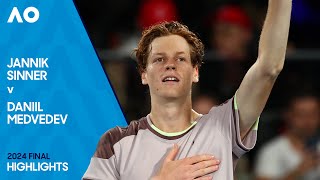 Jannik Sinner v Daniil Medvedev Highlights  Australian Open 2024 Final [upl. by Piggy323]