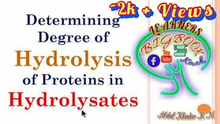 TNBS METHOD of DETERMINING the DEGREE of HYDROLYSIS of PROTEINS in HYDROLYSATES [upl. by Sackey]