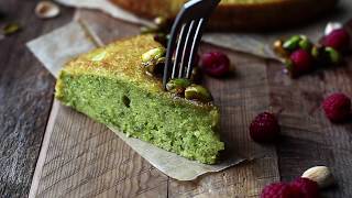 Easy Pistachio Cake Recipe From Scratch [upl. by Ailati766]