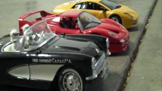 Lamborghini vs Ferrari stop motion race [upl. by Aramahs622]