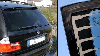 Anleitung BMW 3er E46 Heckscheibenheizung reparieren mit Leitsilber [upl. by Thurmond557]