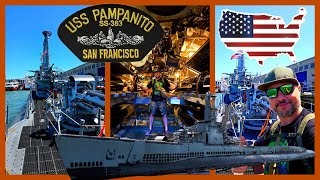 ⚓ Submarine USS Pampanito San Francisco sanfrancisco submarine usarmy usa [upl. by Anelah]