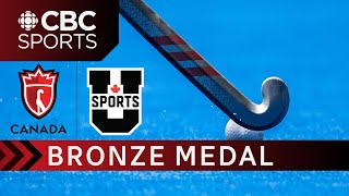 Field Hockey Canada University Championship Bronze Medal Game  CBCSports [upl. by Anawed]