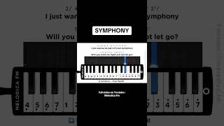 SYMPHONY pianika tutorial notpianika melodica [upl. by Llehcam717]