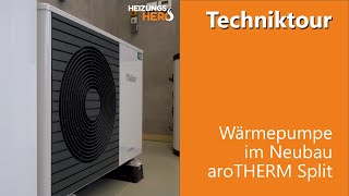 Wärmepumpe im Neubau aroTHERM Split von Vaillant [upl. by Yhtomit]