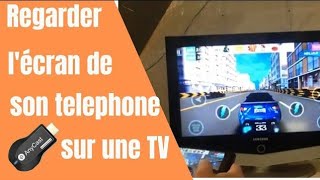 Partager lécran de son téléphone sur sa télévision  essai du cast AnyCast M2 plus [upl. by Ayitahs]