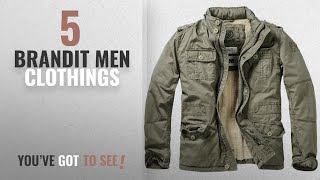 Top 10 Brandit Men Clothings  Winter 2018  Brandit Mens Britannia Winter Jacket Olive size L [upl. by Nallak203]