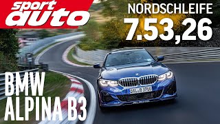 BMW Alpina B3  HOT LAP Nordschleife 75326 min  sport auto [upl. by Ackley]