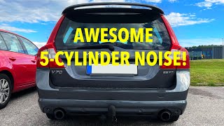 Volvo V70 RDesign 25FT Pure 5 Cylinder Sound [upl. by Nauqe269]