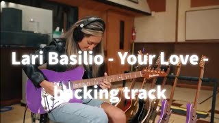 Lari Basilio  Your Love  guitar backing track [upl. by Nojid]