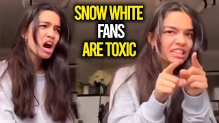 RACHEL ZEGLER FREAKOUT AFTER WOKE SNOW WHITE Remake BOYCOTT [upl. by Nyltak]