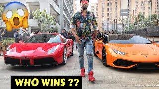 Lamborghini Vs Ferrari Drag Race  Who Wins [upl. by Otreblon]