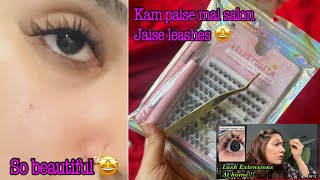 Lash extensions at home  recommend by medium pervaiz I lash extensions review [upl. by Aisatsana898]