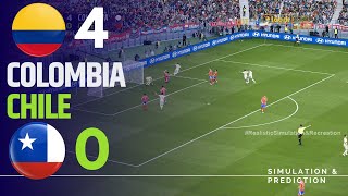 COLOMBIA 40 CHILE  Resumen • Eliminatorias Sudamericanas 2024 SimulaciónRecreación [upl. by Rafaelia177]