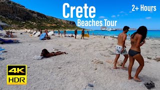 Crete Greece 4KHDR Best Beaches in Greece 4K 2021  Tourister Tours [upl. by Amahs263]