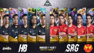 BIG MATCH MPL MALAYSIA HOMEBOIS VS SRG GAME 2 [upl. by Fife]